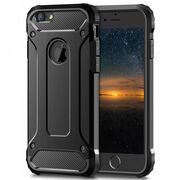 Husa iphone 4 / 4s din plastic dur, techsuit hybrid armor - negru