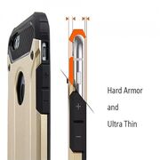 Husa iphone 4 / 4s din plastic dur, techsuit hybrid armor - negru