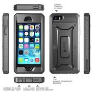 Husa iphone 5 / 5s / se supcase unicorn beetle pro - negru