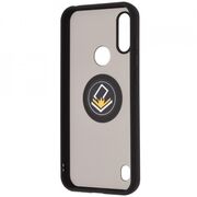 Husa motorola moto e6s 2020 cu inel, techsuit glinth - negru