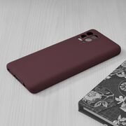 Husa motorola moto g100 / edge s din silicon moale, techsuit soft edge - plum violet