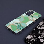 Husa realme 9i / oppo a36 / oppo a96 marble series, techsuit - green hex