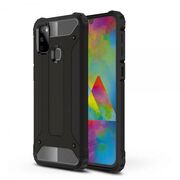 Husa samsung galaxy m30s din plastic dur, techsuit hybrid armor - negru