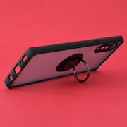 Husa lg velvet 5g cu inel, techsuit glinth - negru