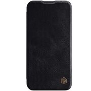 Husa iphone 13 pro max, qin leather pro case, nillkin - negru