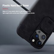 Husa iphone 13 pro max, qin leather pro case, nillkin - rosu