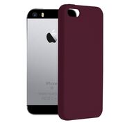Husa iphone 5 / 5s din silicon moale, techsuit soft edge - plum violet