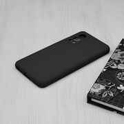 Husa oneplus nord 2 5g din silicon moale, techsuit soft edge - negru