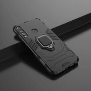 Husa oppo a31 cu inel, techsuit silicone shield - black