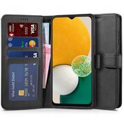 Husa pentru Samsung Galaxy A13 5G Wallet tip carte, negru