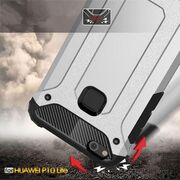 Husa huawei p10 lite din plastic dur, techsuit hybrid armor - negru