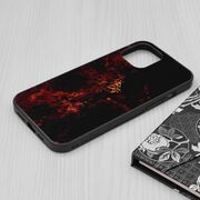 Husa iphone 12 pro max cu sticla securizata, techsuit glaze - red nebula