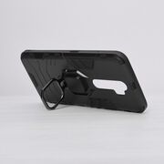 Husa oppo a9 2020 cu inel, techsuit silicone shield - negru