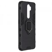 Husa oppo a9 2020 cu inel, techsuit silicone shield - negru