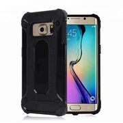 Husa samsung galaxy s6 edge g925 din plastic dur, techsuit hybrid armor - negru