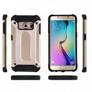 Husa samsung galaxy s6 edge g925 din plastic dur, techsuit hybrid armor - negru
