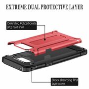 Husa samsung galaxy s6 edge g925 din plastic dur, techsuit hybrid armor - negru