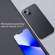 Husa iPhone 13 Carbon Fiber Slim, Lightweight, negru