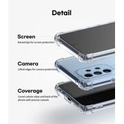 Pachet 360: Folie din sticla + Husa pentru Samsung Galaxy A73 5G Anti-Shock 1.5mm, transparent