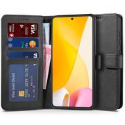 Husa pentru Xiaomi 12 Lite 5G Wallet tip carte, negru