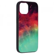 Husa iphone 14 cu sticla securizata, techsuit glaze - fiery ocean