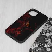 Husa iphone 14 plus cu sticla securizata, techsuit glaze - red nebula