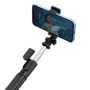 Selfie Stick wireless XO S09 cu trepied si telecomanda bluetooth / mâner stick foto, negru