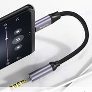 Adaptor audio USB-C la Jack 3.5mm Hi-Fi Yesido YAU-19, negru