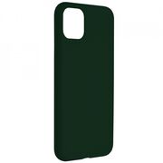 Husa iphone 11 pro max din silicon moale, techsuit soft edge - dark green