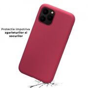 Husa iphone 11 pro max din silicon moale, techsuit soft edge - plum violet