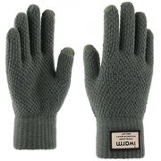 Manusi tocuhscreen din lana, unisex, iwarm st0007 - verde