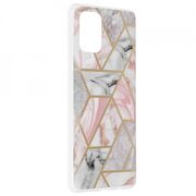 Husa samsung galaxy a71 marble series, techsuit - pink hex