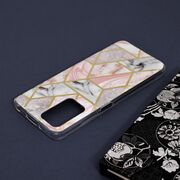 Husa xiaomi redmi 10 marble series, techsuit - pink hex