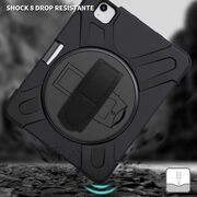 Pachet 360: Folie integrata + Husa pentru iPad Air 5, Air 4 10.9 inch Shockproof Armor de tip stand