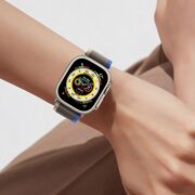 Curea De Ceas Tech-protect Nylon Apple Watch 4 / 5 / 6 / 7 / 8 / Se / Ultra (42 / 44 / 45 / 49 Mm) Grey/blue