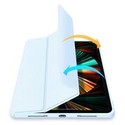 Husa pentru iPad Pro 12.9 inch 2022, 2021, 2020 DUX DUCIS Copa Multi-angle Stand Smart Sleep Function, sky blue