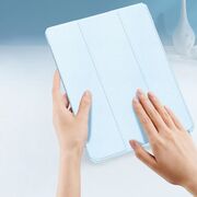 Husa pentru iPad Pro 12.9 inch 2022, 2021, 2020 DUX DUCIS Copa Multi-angle Stand Smart Sleep Function, sky blue