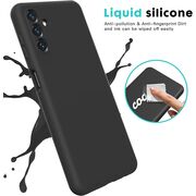 Husa Samsung Galaxy A04s Liquid Silicone, negru
