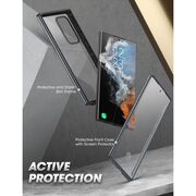 Pachet 360: Husa cu folie integrata pentru Samsung Galaxy S23 Ultra Supcase Unicorn Beetle Edge XT -  Negru