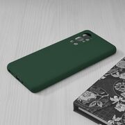 Husa oneplus 9 pro din silicon moale, techsuit soft edge - dark green