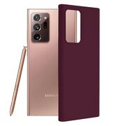 Husa samsung galaxy note 20 ultra din silicon moale, techsuit soft edge - plum violet