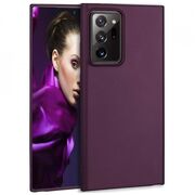 Husa samsung galaxy note 20 ultra din silicon moale, techsuit soft edge - plum violet
