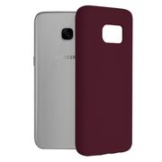 Husa samsung galaxy s7 din silicon moale, techsuit soft edge - plum violet