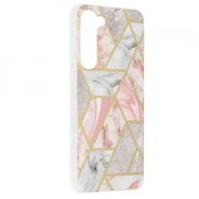 Husa samsung galaxy s23 plus marble series, techsuit - pink hex