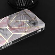 Husa samsung galaxy s23 plus marble series, techsuit - pink hex