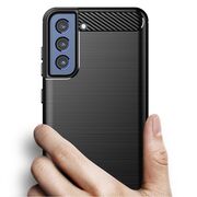 Husa Samsung Galaxy S22 Plus 5G Techsuit Carbon Silicone, negru