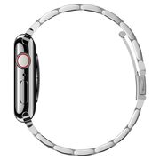 Curea Apple Watch 1 / 2 / 3 / 4 / 5 / 6 / 7 / 8 / SE (38mm / 40mm / 41mm) Spigen Modern Fit, argintiu