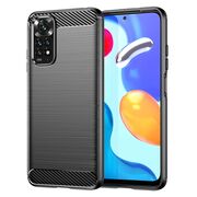 Husa Xiaomi Redmi Note 11/ Note 11s Techsuit Carbon Silicone, negru