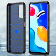 Husa Xiaomi Redmi Note 11/ Note 11s Techsuit Carbon Silicone, negru