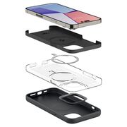 Husa iPhone 14 Pro Max Spigen Silicone Fit, MagSafe,  negru